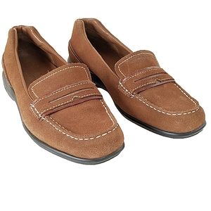 Cole Haan nike air suede penny loafers size 8b